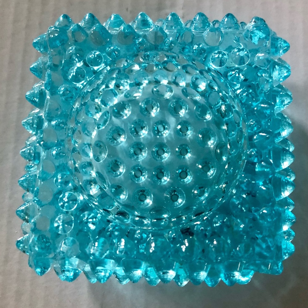 Fenton Hobnail Blue Glassware